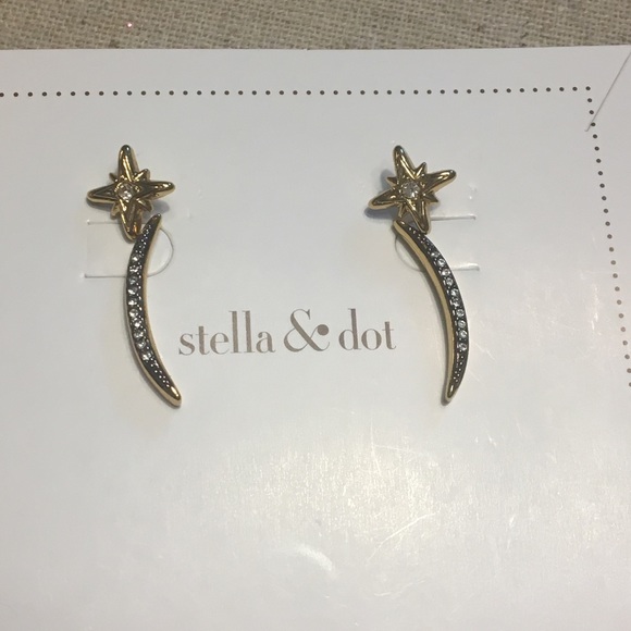 Stella & Dot Jewelry - Stella & Dot Moon and Star stud pack, gold